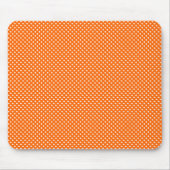 Nettomuster-Orange mit Weiß Mousepad (Vorne)