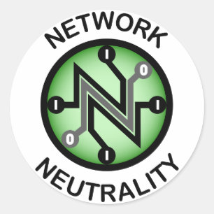 Nettoneutralität Runder Aufkleber
