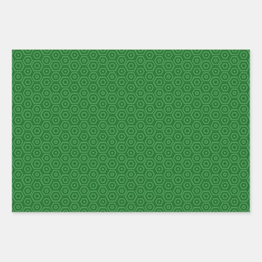 Nettopapier zum Wrapping von Hexagons mit flachem  Geschenkpapier Set (Vorderseite 2)