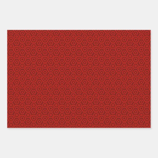 Nettopapier zum Wrapping von Hexagons mit flachem Geschenkpapier Set (Vorderseite)