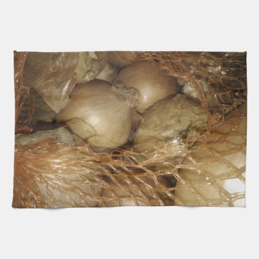 Nettozwiebeln, Gemüse, Gewürzkochen Handtuch (Horizontal)