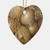 Nettozwiebeln, Gemüse, Gewürzkochen Keramik Ornament (Links)