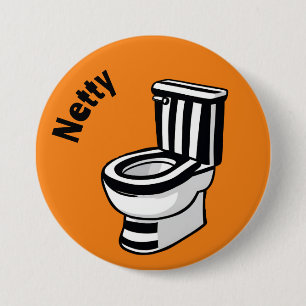Netty Geordie Button, Toilette, Bad Button