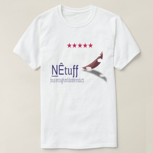 NEtuff – Robustes und Langlebiges Markenlogo-Desig T-Shirt (Design vorne)