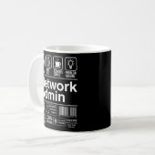 Network Admin Label Kaffeetasse (Vorderseite Links)