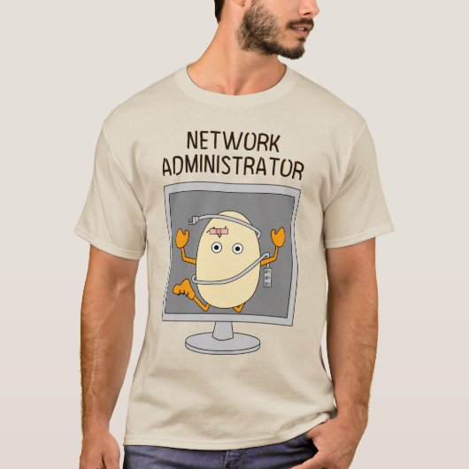 Network Administrator Egghead T - Shirt (Vorderseite)