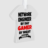 Network Engineer by Day Gamer by Night Ornament (Vorderseite)