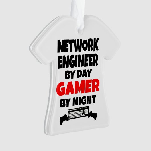 Network Engineer by Day Gamer by Night Ornament (Vorderseite)