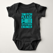 Network Engineer Computer IT Tech Programmer Geek Baby Strampler (Vorderseite)