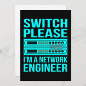 Network Engineer Computer IT Tech Programmer Geek Dankeskarte (Vorne/Hinten)