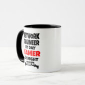 Network Engineer Gamer Tasse (Vorderseite Links)