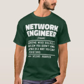 Network Engineer Noun Data Science Geek Student T-Shirt (Vorderseite)