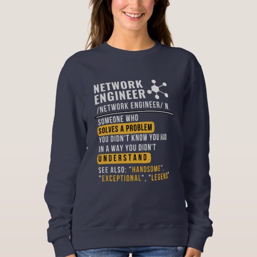Network Engineer Noun Funny Tech Sweatshirt (Vorderseite)
