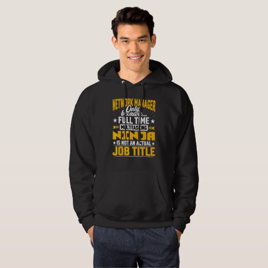 Network Manager Job Title Network Director Hoodie (Vorne ganz)