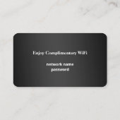 📶 Network Password Guest Wifi Internet-Logo Visitenkarte (Rückseite)