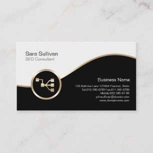 Network Points Icon SEO Consultant Business Card Visitenkarte