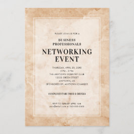 Networking Event Stilvoller Marmorhintergrund Einladung