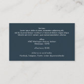 Networking Real Anwesen QR Code beruflich Foto Visitenkarte (Rückseite)