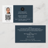 Networking Real Anwesen QR Code beruflich Foto  Visitenkarte (Vorne/Hinten)