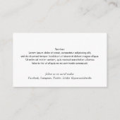 Networking Real Anwesen QR Code beruflich Foto Visitenkarte (Rückseite)