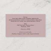 Networking Real Anwesen QR Code beruflich Foto Visitenkarte (Rückseite)