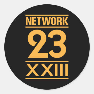 Netz 23 runder aufkleber