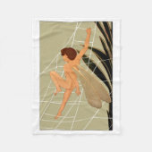 "Netz-Bergsteiger-" Fleece-Baby-Decke Fleecedecke (Vorderseite)