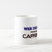 Netz-Designer angetrieben durch Koffein Kaffeetasse (Mittel)