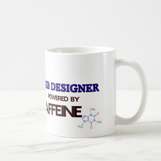 Netz-Designer angetrieben durch Koffein Kaffeetasse (Rechts)