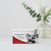 Netz-Designer-Medienberater-ComputerWhiz Visitenkarte (Stehend Vorderseite)
