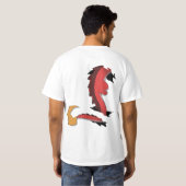 Netz Drache eats meat T-Shirt (Schwarz voll)