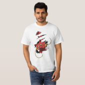 Netz Drache eats meat T-Shirt (Vorne ganz)