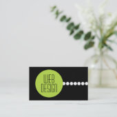 Netz-Entwurfs-Visitenkarten Visitenkarte (Stehend Vorderseite)