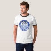 Netz-Haifisch-blau T-Shirt (Vorne ganz)