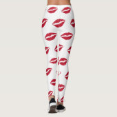 Netz Lips Kiss Leggings (Rückseite)