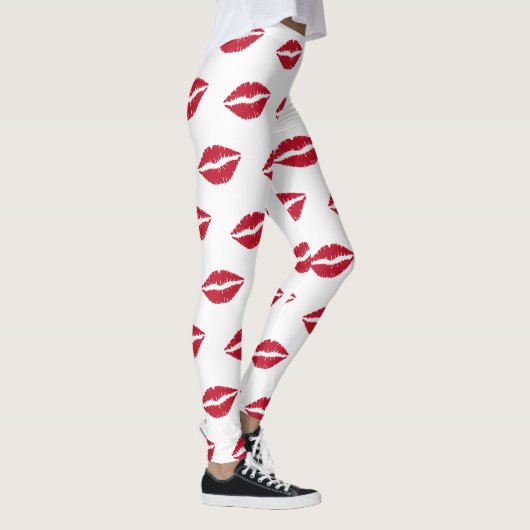Netz Lips Kiss Leggings (Rechts)
