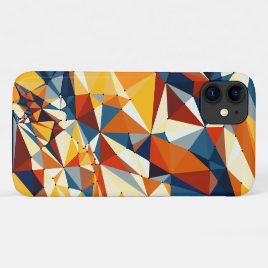 Netz mehrfarbiger Dreiecke Case-Mate iPhone Hülle (Rückseite (Horizontal))