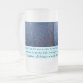 Netz-Tasse Mattglas Bierglas (Vorderseite Links)