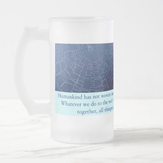 Netz-Tasse Mattglas Bierglas (Links)
