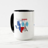 Netz Texas GMRS - zwei Ton-Tasse Tasse (Vorderseite Links)