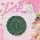 Netz von Wyrd - Malachit, Leder und Gold Pappteller (Party)