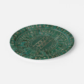 Netz von Wyrd - Malachit, Leder und Gold Pappteller (Schrägansicht)