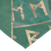 Netz von Wyrd - Malachit, Leder und Gold Tischdecke (Schrägansicht)