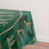 Netz von Wyrd - Malachit, Leder und Gold Tischdecke (Beispiel)