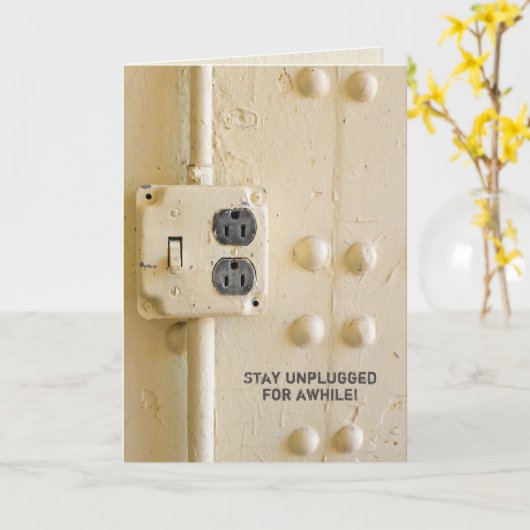 Netzauslass und Lichtschalter Karte (Gelbe Blume)