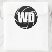 Netzball Wing Defense, WD, Netball Team Stickers (Tasche)