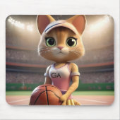 Netzballkatze, weiblich mousepad (Vorne)