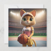 Netzballkatze, weiblich save the date (Rückseite)