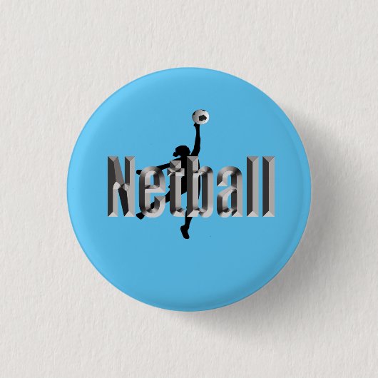 Netzballspieler und Maßname, Button (Vorderseite)