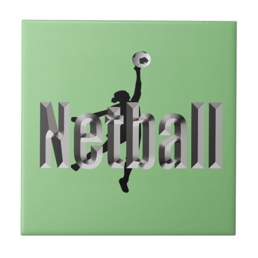 Netzballspieler und Maßname, Fliese (Vorderseite)